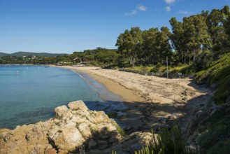 Beach, Plage de Gigaro, La Croix-Valmer, Saint Tropez, Var, French Riviera, Provence-Alpes-Cote