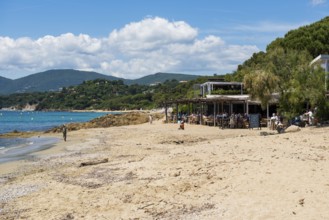 Beach, Plage de Gigaro, La Croix-Valmer, Saint Tropez, Var, French Riviera, Provence-Alpes-Cote