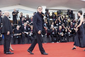 Venice, Italy - 1 September 2025: Sebastian Koch during the red carpet of - The Smashing Machine -