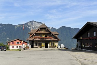 Mountain station of the railway from Treib to Seelisberg, Canton, Uri, Switzerland