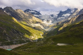 The Moiry glacier in the evening light, Val d'Anniviers, Valais Alps, Canton Valais, Switzerland