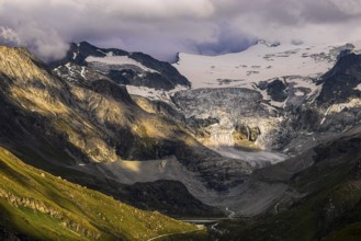 The Moiry glacier in the evening light, Val d'Anniviers, Valais Alps, Canton Valais, Switzerland