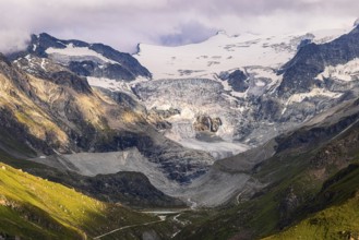 The Moiry glacier in the evening light, Val d'Anniviers, Valais Alps, Canton Valais, Switzerland