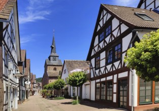 Protestant town church of St Nicolai in the Münchhausen town of Bodenwerder, Lower Saxony, Germany