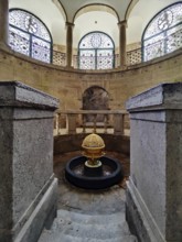 Sacred atmosphere, spa fountain in the fountain temple of the drinking spa complex, healing spring