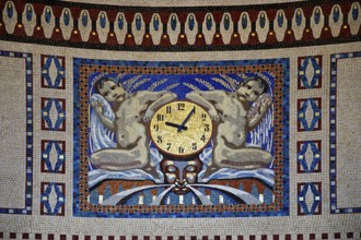 Waiting room in bathhouse 3 with mosaics from the Royal Bavarian Court Mosaic and Art Institute,