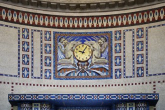 Waiting room in bathhouse 3 with mosaics from the Royal Bavarian Court Mosaic and Art Institute,