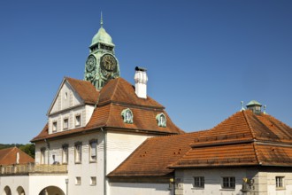 Sprudelhof, an important spa complex built between 1905 and 1911 in Art Nouveau style, Bad Nauheim,