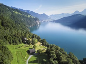 Rütli meadow, Grütli Museum and the Rütli House, fountains and the myths behind, Lake Lucerne,