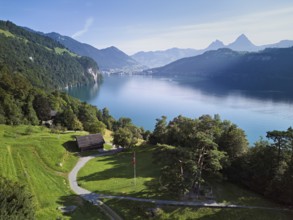 Rütli meadow, Grütli Museum and the Rütli House, fountains and the myths behind, Lake Lucerne,