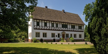 Münchhausen Castle, a former manor house, today town hall, birthplace of Münchhausen, Bodenwerder,