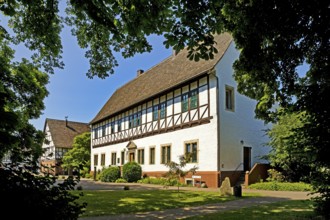 Münchhausen Castle, a former manor house, today town hall, birthplace of Münchhausen, Bodenwerder,