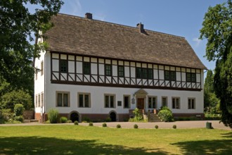 Münchhausen Castle, a former manor house, today town hall, birthplace of Münchhausen, Bodenwerder,