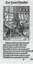 Der Formstecher, Beschreibung aller Stände auf Erden, 1568, woodcut by Jost Amman from Könnecke