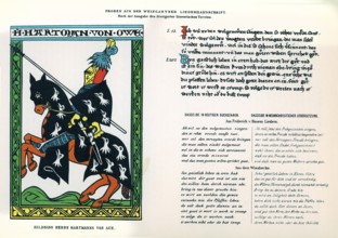 Hartmann von Aue, around 1210 - 1220, Weingartner Liederhandschrift, German literary history, by