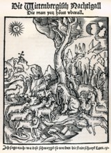 Title page of Hans Sachs Wittembergische Nachtigall German literary history, by Robert König, 9th