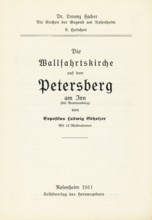Title inside, reproduction church guide from 1911 Petersberg pilgrimage church, municipality of