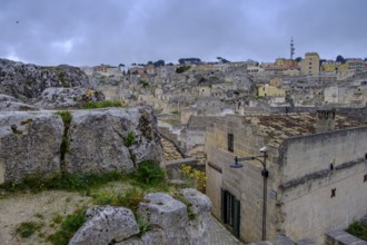 Cave settlement, cave dwellings, houses, Sassi, Matera, Unesco World Heritage Site, Basilicata,
