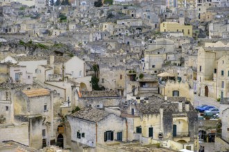Cave settlement, cave dwellings, houses, Sassi, Matera, Unesco World Heritage Site, Basilicata,