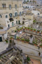 Cave settlement, cave dwellings, houses, Sassi, Matera, Unesco World Heritage Site, Basilicata,