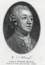 Johann Christoph Adelung (1732-1806) Copperplate engraving, from Könnecke Bilderatlas zur