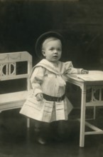 Child, about 4 years old. Studio photograph, around 1910
