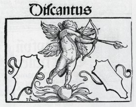 Soprano Discatusthe four vocal parts from Öglin's songbook 1512, from Könnecke Bilderatlas zur