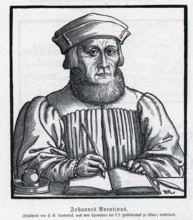 Johannes Aventinus (Johannes Thurmayr) (1477-1594), woodcut, from Könnecke Bilderatlas zur