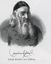 Joseph Freiherr von Laßberg (1770-1855), lithograph from Könnecke Bilderatlas zur Geschichte der