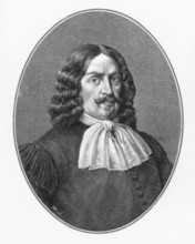 Justus Georg Schottelius (1612-1676), tracing of oil painting, from Könnecke Bilderatlas zur