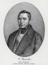 Karl Simrock (1802-1876) Copperplate engraving, from Könnecke Bilderatlas zur Geschichte der
