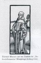 Thomas Murner (1475-1537), from Könnecke Bilderatlas zur Geschichte der Deutschen Litteratur