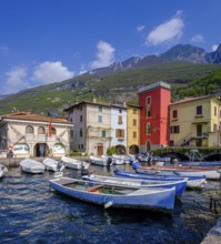 Harbour of Cassone di Malcesine, Lake Garda, Veneto, Italy