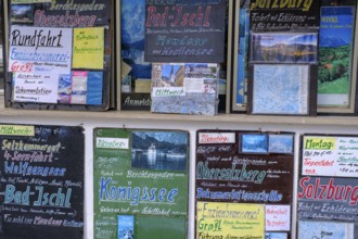 Excursions, advertising, bus companies, bus tours, spa district, Bad Reichenhall, Upper Bavaria,
