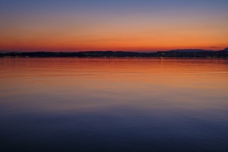 Sunset, Sirmione on Lake Garda, Veneto, Veneto, Italy