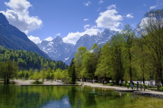 Jasna Lake in Triglav National Park, Kranjska Gora, Upper Carniola, Julian Alps, Slovenia