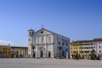 Piazza Grande, with cathedral, Palmanova, Julian Friuli, Veneto, Italy