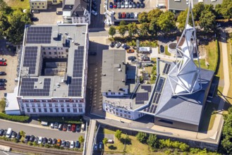Aerial view, Phänomenta Science Center, Tower at Phänomenta-Weg Technikzentrum Südwestfalen, EGC