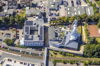 Aerial view, Phänomenta Science Center, Tower at Phänomenta-Weg Technikzentrum Südwestfalen, EGC