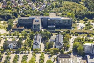 Aerial photo, Klinikum Lüdenscheid Märkische Kliniken, Piepersloh, Lüdenscheid, Sauerland, North