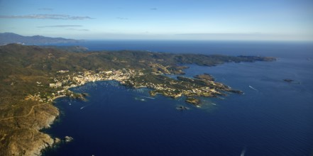 Parc Natural Cap De Creus, Cadaqués, Costa Brava, Catalonia, Spain, Cadaqués, Europe, aerial view,