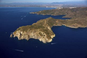 Parc Natural Cap De Creus, Cadaqués, Costa Brava, Catalonia, Spain, Cadaqués, Europe, aerial view,