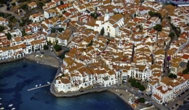 Bay of Cadaques, sailing boats, old town, Parc Natural Cap De Creus, Cadaqués, Costa Brava,