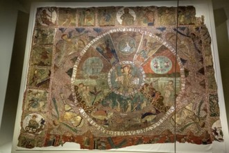 TapÃs de la creaciÃü, creation tapestry from the 11th century, Cathedral Santa Maria of Gerona,