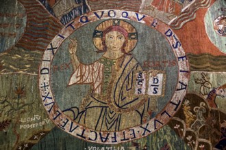 TapÃs de la creaciÃü, creation tapestry from the 11th century, Cathedral Santa Maria of Gerona,