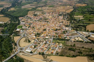 CastellÃü d'Empúries, Costa Brava, Catalonia, Spain, Castelló d'Empúries, Europe, aerial photo,