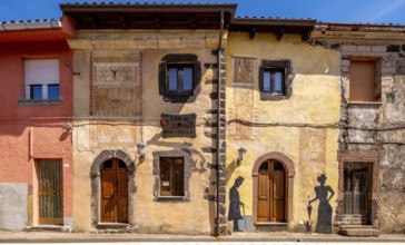 Sardinia, House with Murals, Sardinia Sightseeing, Tinnura, Europe, Province of Oristano, Italy,