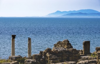 Sardinia, Sinis Peninsula and historical ruins and columns, Area archeologica di Tharros