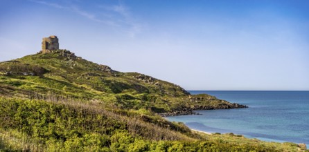 Sardinia, Sinis Peninsula with historical ruins, Area archeologica di Tharros Archaeological