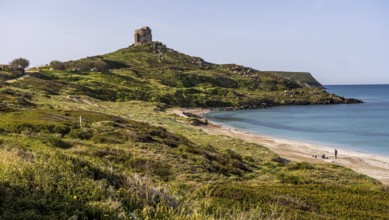 Sardinia, Sinis Peninsula with historical ruins, Area archeologica di Tharros Archaeological